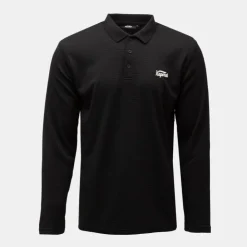 KAPORAL Polo texturé manches longues jilan Homme NOIR New