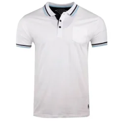 BLAGGIO Polo uni jersey 100 % coton assor 24 prague Homme BLANC New