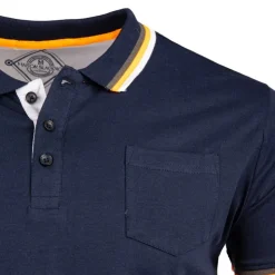 BLAGGIO Polo uni jersey 100 % coton assor 24 prague Homme BLEU FONCE Online