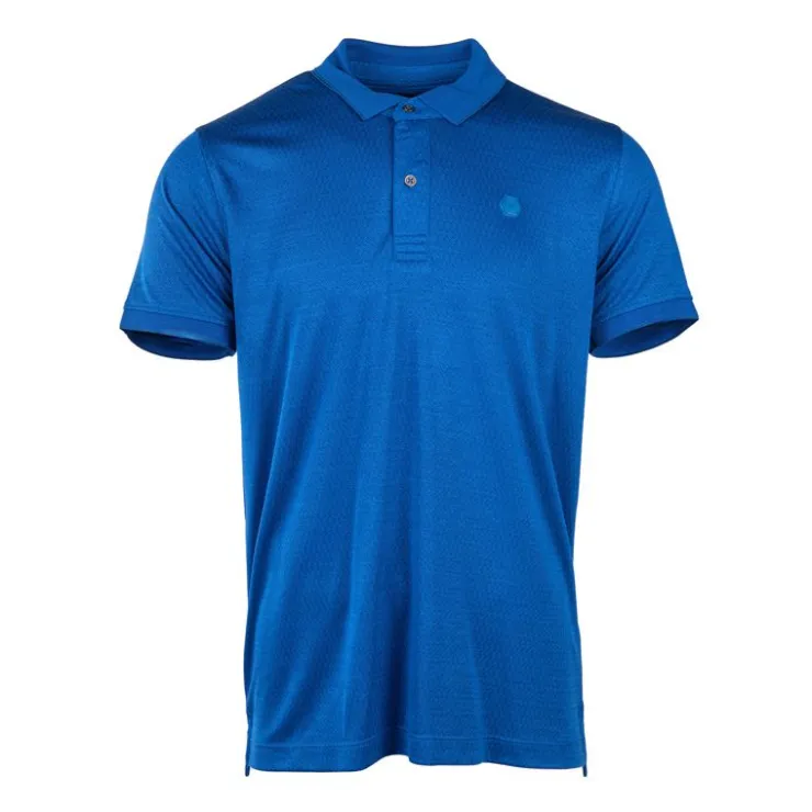 CERRUTI Polo uni satinée baltea Homme BLEU ROI Clearance