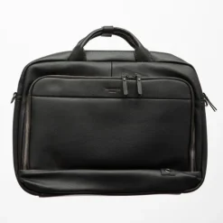 TORRENTE Porte document avec deux poches zippées extérieures 42x34x6cm Homme NOIR New