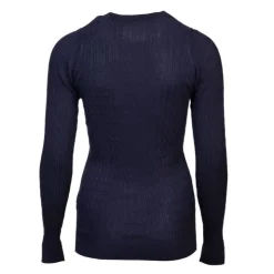 BILL TORNADE Pull col rond torsadé 18727 Femme BLEU FONCE