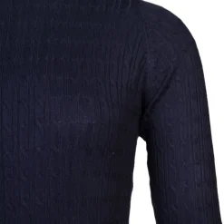 BILL TORNADE Pull col rond torsadé 18727 Femme BLEU FONCE