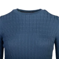 BILL TORNADE Pull col rond torsadé 18727 Femme BLEU Best
