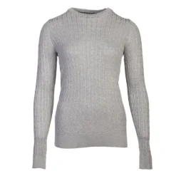 BILL TORNADE Pull col rond torsadé 18727 Femme GRIS CLAIR Sale
