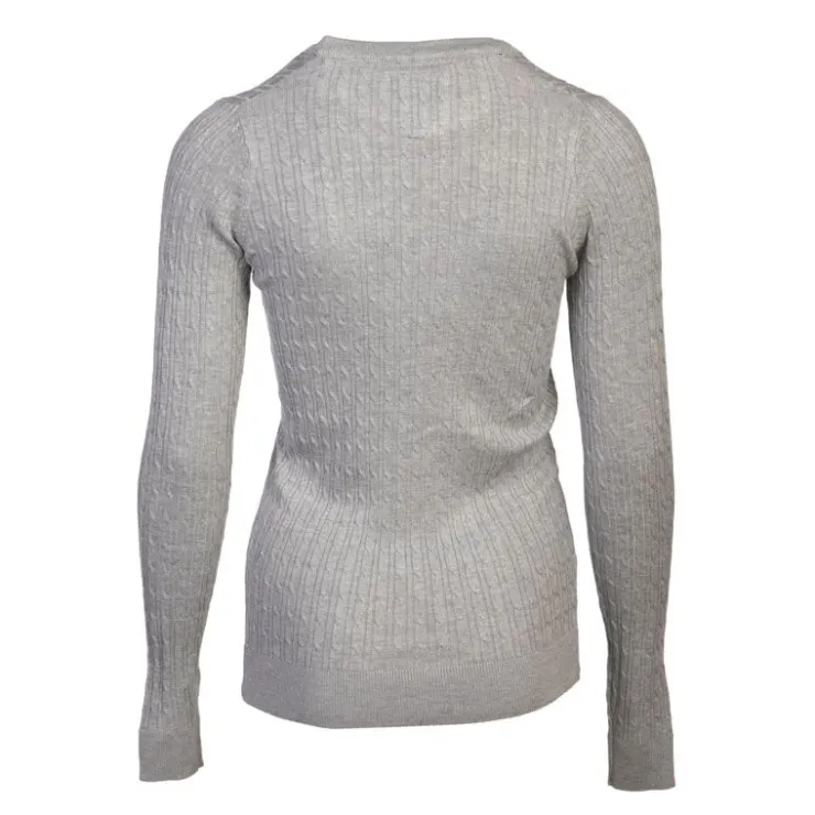 BILL TORNADE Pull col rond torsadé 18727 Femme GRIS CLAIR Sale