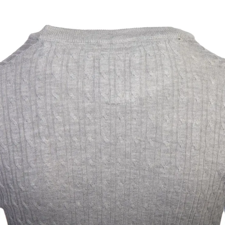 BILL TORNADE Pull col rond torsadé 18727 Femme GRIS CLAIR Sale