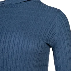 BILL TORNADE Pull col roulé torsadé 18741 Femme BLEU