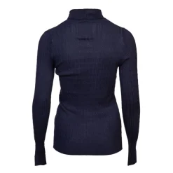 BILL TORNADE Pull col roulé torsadé 18741 Femme BLEU FONCE Online