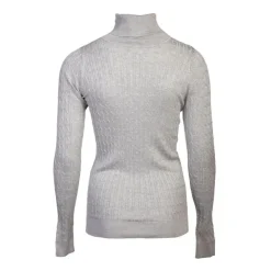 BILL TORNADE Pull col roulé torsadé 18741 Femme GRIS CLAIR