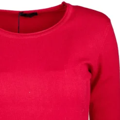 REAL CASHMERE Pull fine maille col rond 30% cachemire 080 Femme ROUGE