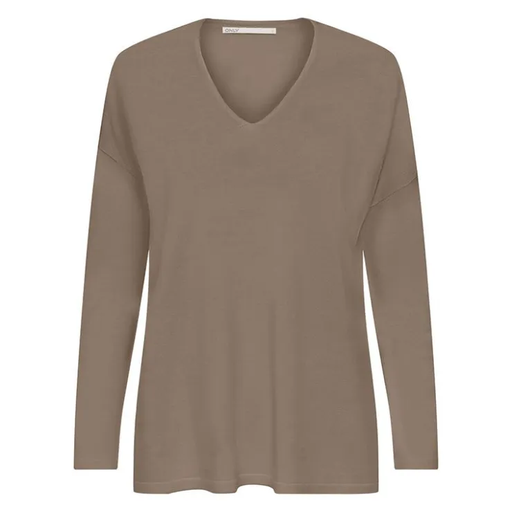 ONLY Pull Amalia Femme MARRON CLAIR Best