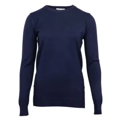 ELEVEN PARIS Pull basique maille fine col rond Mixte BLEU FONCE Online