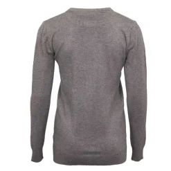 ELEVEN PARIS Pull basique maille fine col rond Mixte GRIS Sale
