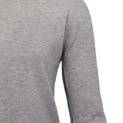 ELEVEN PARIS Pull basique maille fine col rond Mixte GRIS CLAIR Hot