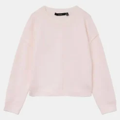 VERO MODA Pull besti col rond regular avec détail couture Femme ROSE CLAIR Sale