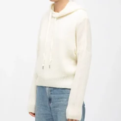 LA PETITE ETOILE Pull blanc écru maylie à capuche Femme BLANC ECRU