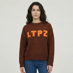 LES TROPEZIENNES PAR M.BELARBI Pull chaudon Femme MARRON FONCE Clearance