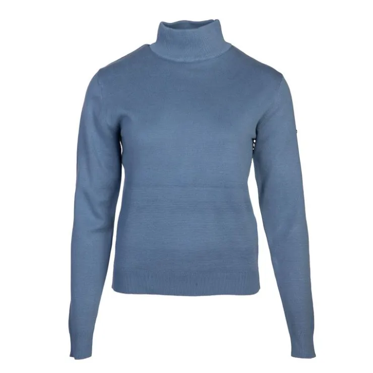 BILL TORNADE Pull col cheminée 22267 Femme BLEU Sale