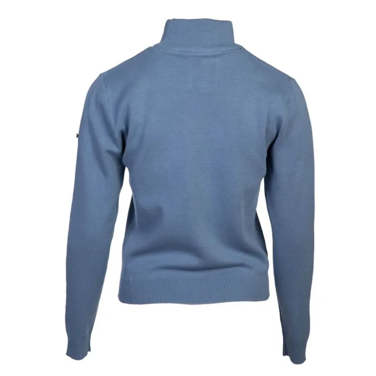 BILL TORNADE Pull col cheminée 22267 Femme BLEU Sale