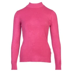 BELLE FEMME Pull col cheminée cachemire et laine mélangé Femme ROSE Sale