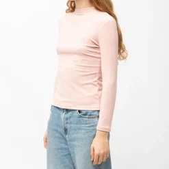 BURTON OF LONDON Pull col cheminée lita fin Femme ROSE Hot