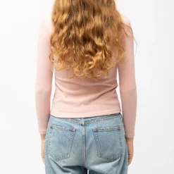 BURTON OF LONDON Pull col cheminée lita fin Femme ROSE Hot