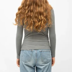 BURTON OF LONDON Pull col cheminée roselita fin Femme GRIS Outlet