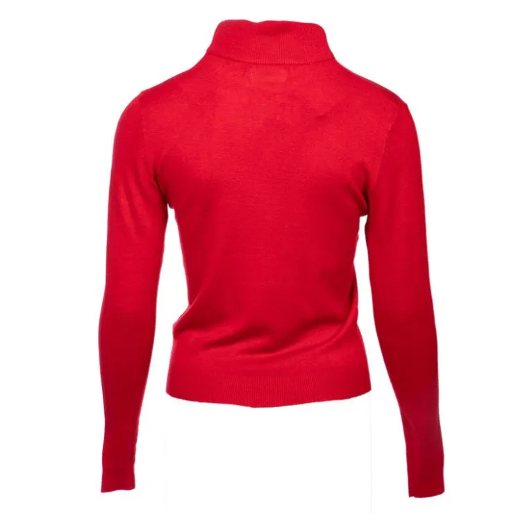 BURTON OF LONDON Pull col cheminee femme tanis Femme ROUGE Sale