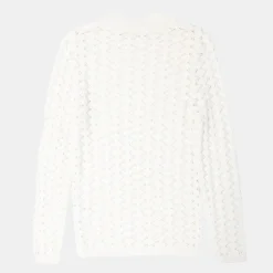 LA PETITE ETOILE Pull col montant blanc miley maille fine Femme BLANC ECRU Outlet