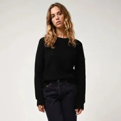 BILL TORNADE Pull col rond 22243 Femme NOIR Online