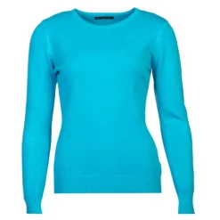 BELLE FEMME Pull col rond laine et cachemire Femme TURQUOISE Best
