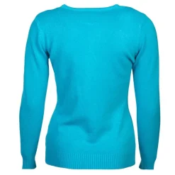 BELLE FEMME Pull col rond laine et cachemire Femme TURQUOISE Best