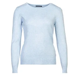 BELLE FEMME Pull col rond laine et cachemire Femme BLEU CLAIR