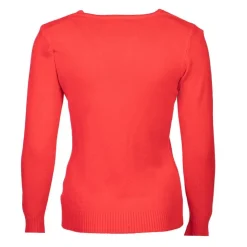 BELLE FEMME Pull col rond laine et cachemire Femme ROUGE Clearance
