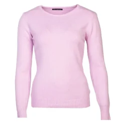 BELLE FEMME Pull col rond laine et cachemire Femme ROSE CLAIR