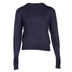BILL TORNADE Pull col rond manches longues 18673 Femme BLEU FONCE Online