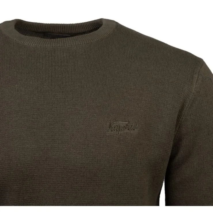 KAPORAL Pull col rond naofil Homme KAKI Discount