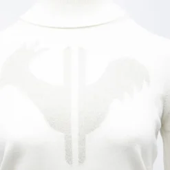 ROSSIGNOL Pull col roulé avec grand logo fils métalisés Femme BLANC ECRU Online