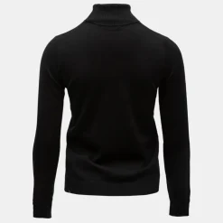 ROSSIGNOL Pull col roulé avec grand logo fils métalisés Femme NOIR Discount