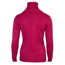 BELLE FEMME Pull col roulé laine et cachemire Femme ROSE FUCHSIA New