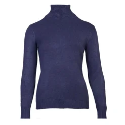 BELLE FEMME Pull col roulé laine et cachemire Femme BLEU PETROLE Outlet