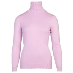 BELLE FEMME Pull col roulé laine et cachemire Femme ROSE CLAIR Discount
