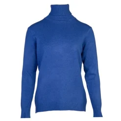 BELLE FEMME Pull col roulé laine et cachemire Femme BLEU ROI Online