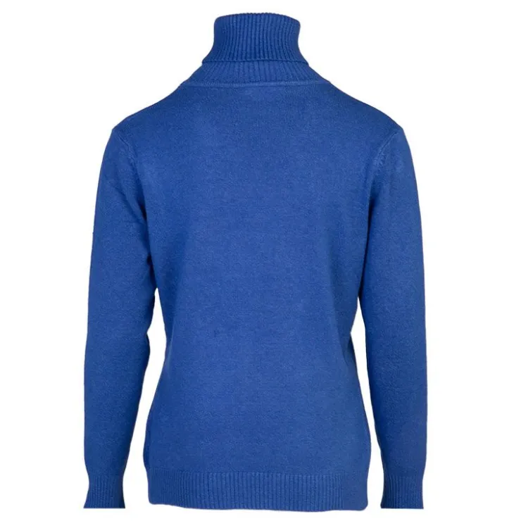 BELLE FEMME Pull col roulé laine et cachemire Femme BLEU ROI Online