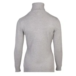 BELLE FEMME Pull col roulé laine et cachemire Femme GRIS Discount