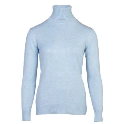 BELLE FEMME Pull col roulé laine et cachemire Femme BLEU CLAIR Hot