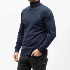 TORRENTE Pull col roule cash touch 7999 Homme BLEU FONCE New