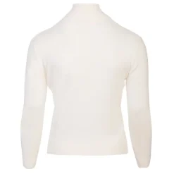 BURTON OF LONDON Pull col roule femme love Femme BLANC ECRU Discount