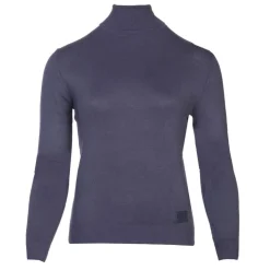 BURTON OF LONDON Pull col roule femme love Femme BLEU FONCE New